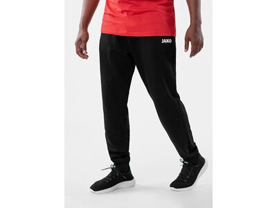 JAKO Herren Jogginghose Base mit Bündchen Schwarz