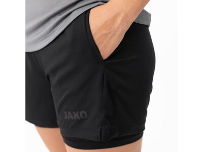 JAKO Damen Tight 2-in-1 Short Power Schwarz