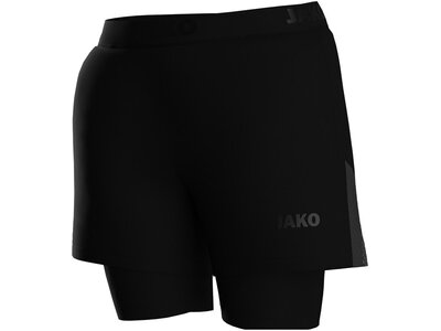 JAKO Damen Tight 2-in-1 Short Power Schwarz