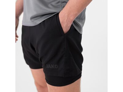 JAKO Herren Tight 2-in-1 Short Power Schwarz