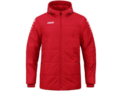 JAKO Herren Jacke Coachjacke Team mit Kapuze Rot