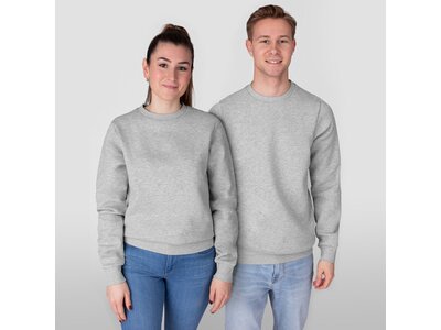 JAKO Herren Sweatshirt Sweat Organic Silber