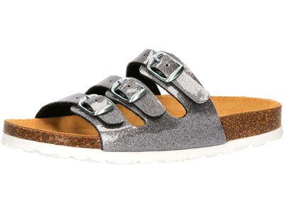 LICO Kinder Pantolette Bioline Kids Glitter Grau