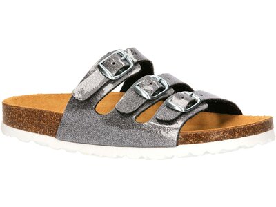LICO Kinder Pantolette Bioline Kids Glitter Grau