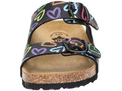 LICO Damen Sandalen Bioline Heart Schwarz