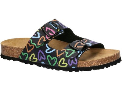 LICO Damen Sandalen Bioline Heart Schwarz