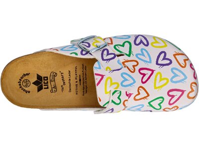 LICO Damen Clogs Bioline Clog Print Pink