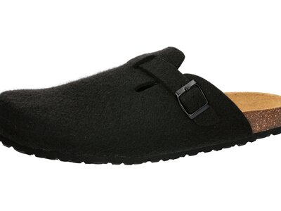 LICO Herren Sandalen Bioline Clog Nature Schwarz