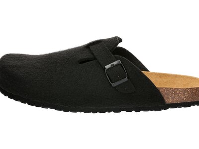 LICO Herren Sandalen Bioline Clog Nature Schwarz