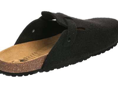LICO Herren Sandalen Bioline Clog Nature Schwarz