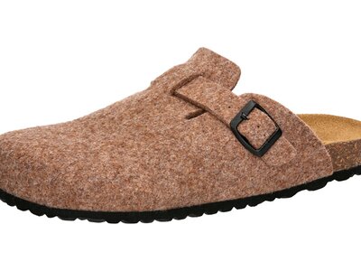 LICO Herren Sandalen Bioline Clog Nature Braun
