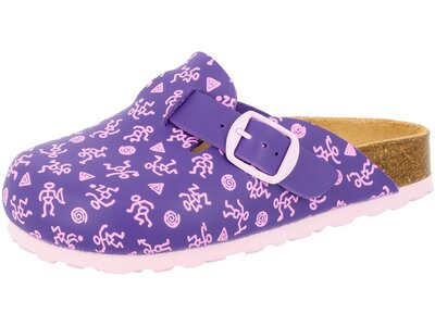 LICO Kinder Pantolette Bioline Clog Kids Lila
