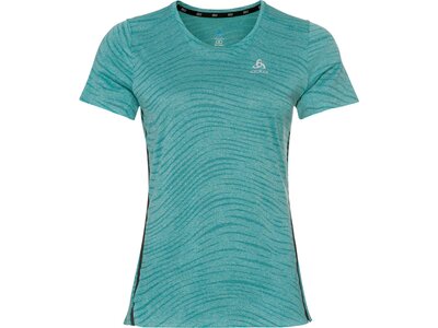 ODLO Damen T-shirt s/s crew neck ZEROWEIG Blau