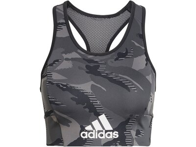 ADIDAS Damen BH W CAMO BT Grau