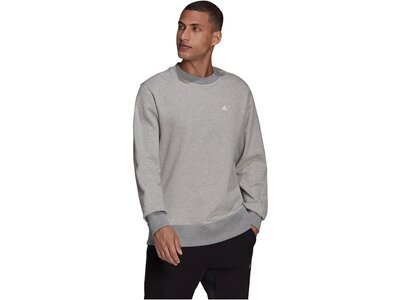 ADIDAS Herren Sweatshirt SPORTSWEAR COMFY & CHILL Silber