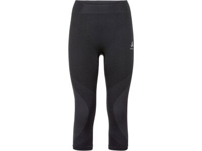 ODLO Damen Funktionsunterhose "SUW Bottom Performance Warm" 3/4-Länge Schwarz