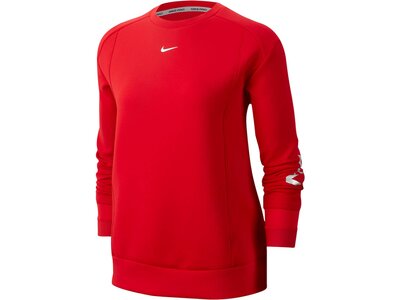 NIKE Damen Sweatshirt "Pro Womens Fleece Top" Rot