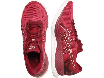 ASICS Damen Laufschuhe GlideRide Rot