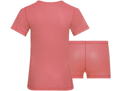 ODLO Damen Funktionsunterwäsche "Cubic Set" Kurzarm zweiteilig Pink