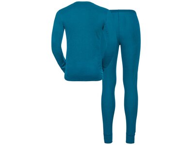 ODLO Herren Funktionsunterwäsche "Active Warm Eco" Set 2-teilig Blau