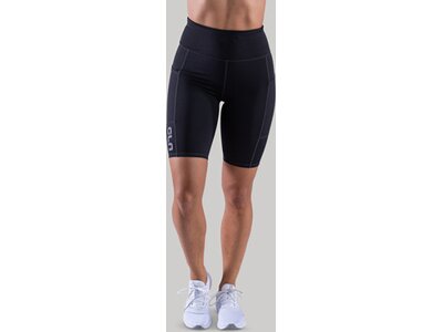 CLN ATHLETICS Damen Tight Shorts Bike Pocket Shorts Schwarz