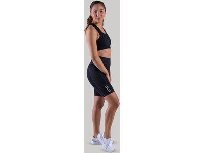 CLN ATHLETICS Damen Tight Shorts Bike Pocket Shorts Schwarz