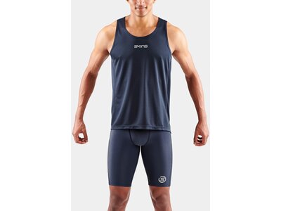 SKINS Herren Shirt Shirt S3 Running Singlet Schwarz