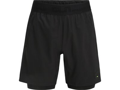 CLN ATHLETICS Herren Shorts 2 in 1 Short Rep Schwarz