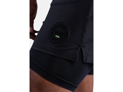 CLN ATHLETICS Herren Shorts 2 in 1 Short Rep Schwarz