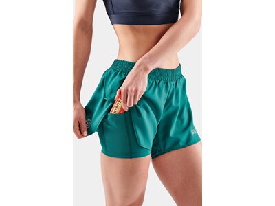 SKINS Damen Shorts Shorts 2-in-1 Superpose Grün