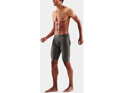 SKINS Herren Tight Laufshorts S5 Grau