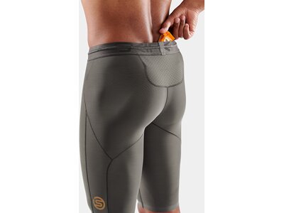 SKINS Herren Tight Laufshorts S5 Grau