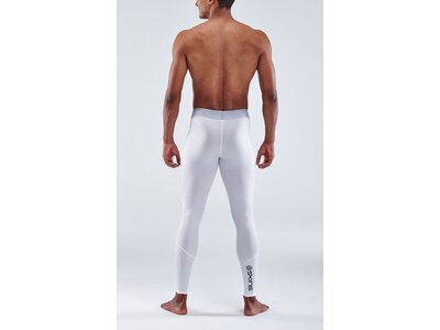 SKINS Herren Tight Kompressionshose S1 Long Tights Weiß