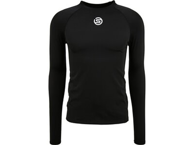 SKINS Herren Shirt Kompressionsshirt S1 Long Sleeve Schwarz