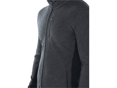 ICEBREAKER Herren Fleecejacke "Descender Long Sleeve Zip" Grau