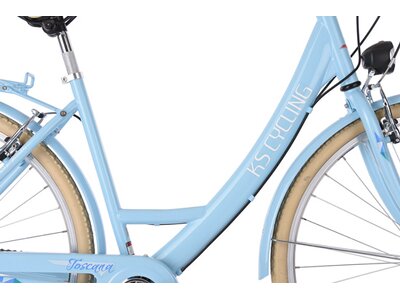 KS CYCLING Damenfahrrad Cityrad 6-Gänge Toskana 28 Zoll Grau