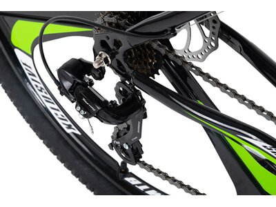 KS CYCLING MTB-Hardtail Mountainbike Hardtail 26 Zoll Sharp schwarz-gr?n Schwarz