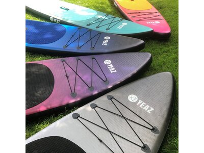 YEAZ Paddle SUNSET BEACH - EXOTRACE - SET Schwarz