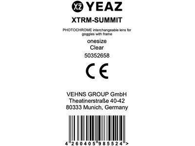 YEAZ Herren Brille Wechselglas XTRM-SUMMIT Schwarz