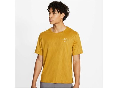 NIKE Herren Laufshirt "Run Division Miler S/S Tee EMB" Orange