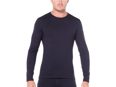 ICEBREAKER Herren Funktionsshirt "Mens 200 Oasis LS Crewe" Langarm Schwarz