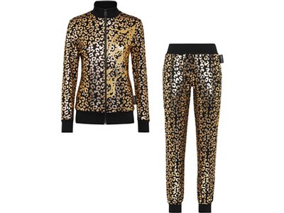 PLEIN SPORT Damen Sportanzug LEOPARD Gold