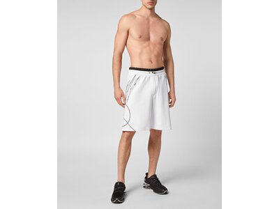 PLEIN SPORT Herren Shorts SCRATCH Grau