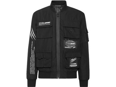 PLEIN SPORT Jacke M Bomberjacke Schwarz