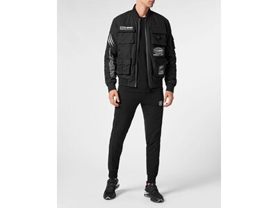 PLEIN SPORT Jacke M Bomberjacke Schwarz
