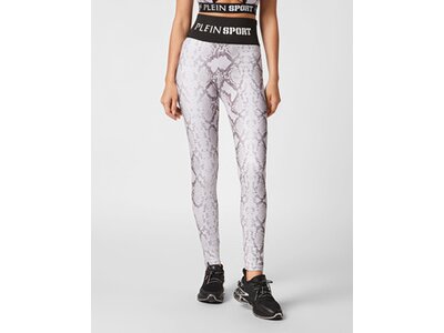 PLEIN SPORT Damen Tight PYTHON Silber