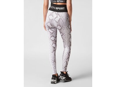 PLEIN SPORT Damen Tight PYTHON Silber