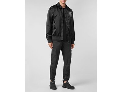 PLEIN SPORT Jacke M Bomberjacke Schwarz