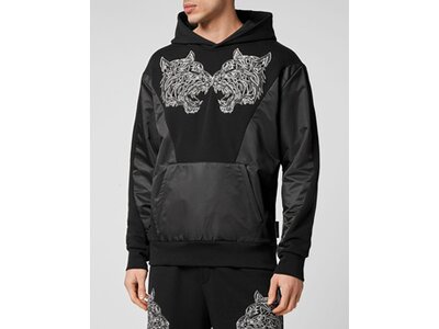 PLEIN SPORT Herren Kapuzensweat TIGER Schwarz