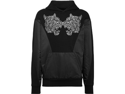 PLEIN SPORT Herren Kapuzensweat TIGER Schwarz